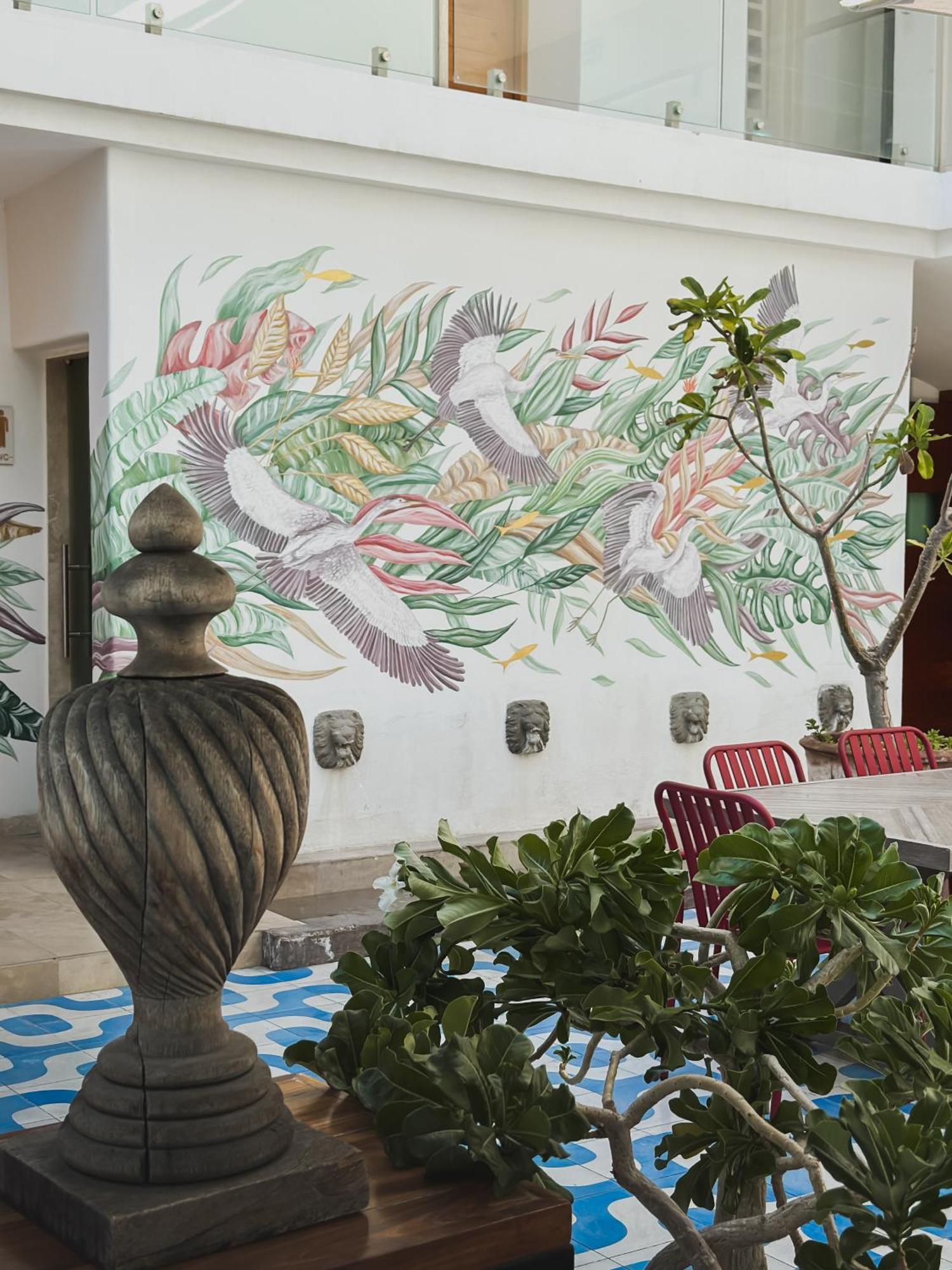 Hotel Catedral La Paz Exterior foto Mural at the restaurant